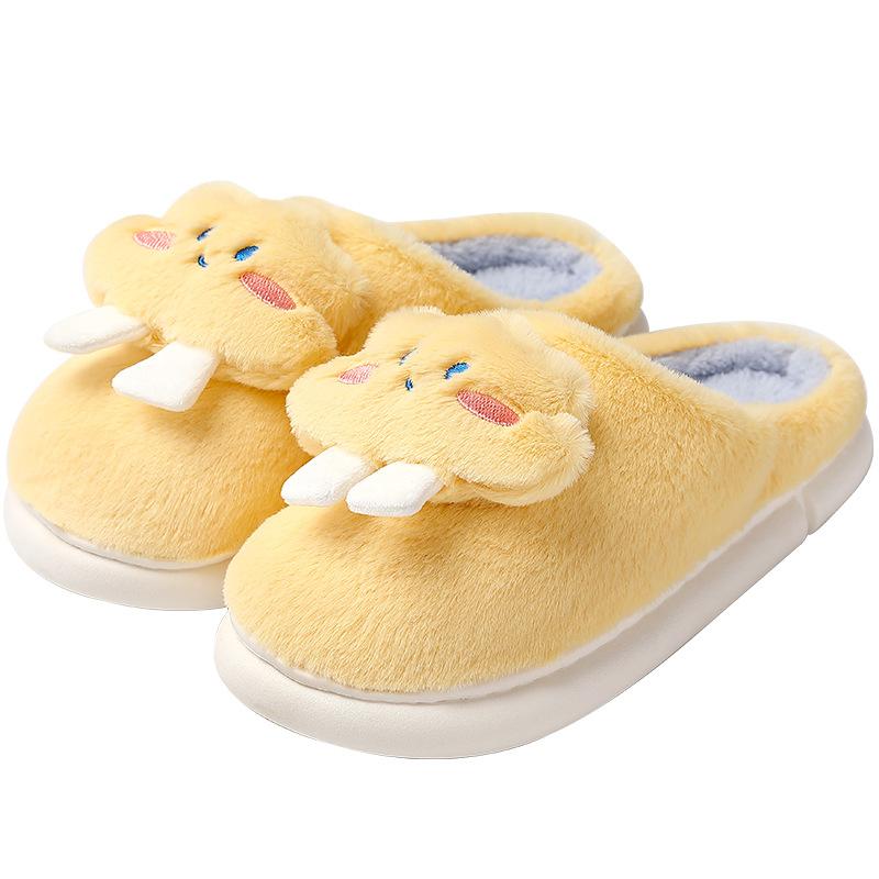 Cloud Baumwollpantoffeln Winter dicker Boden Paar Zuhause Indoor Wärme auf Scheiße treten Haar-Pantoffeln Winter