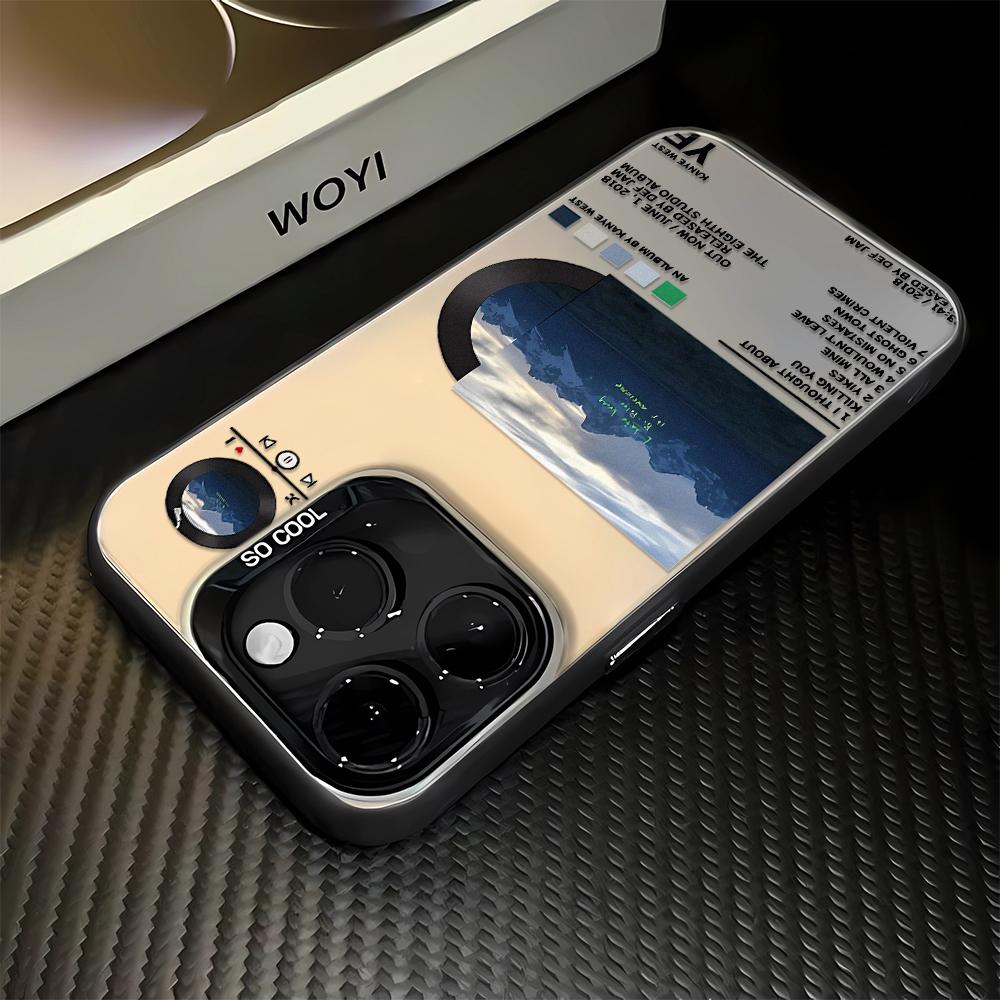 Music CD Case For Iphone 16 Pro 16E Cover For Iphone 15 14 13 12 11 Pro Max Cover Funda Bumber Coque 16 Pro Case Funda