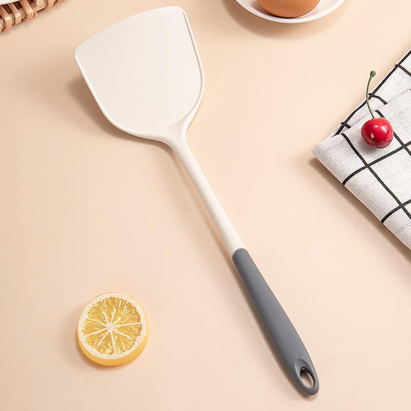 1/2/3/4set Grey white silicone spatula soup spoon set non-stick pan cooking tools kitchen cooking kit