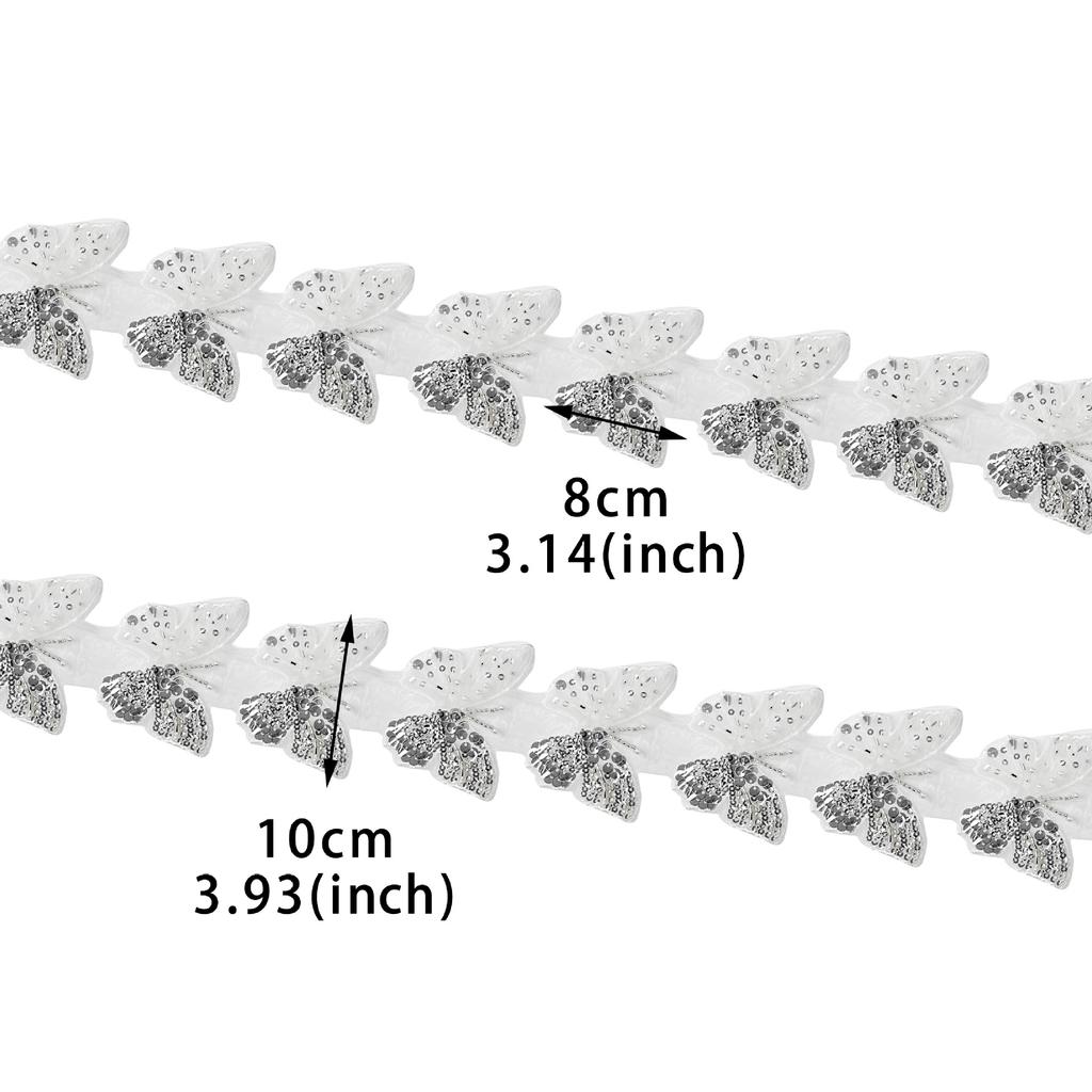 Mesh Bead Embroidery Bead Sequin Butterfly Lace Lace Children'S Clothing Lolita Hair Accessories Cloth Sticker Clothing Decoration