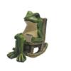 Miniature Frogs On Swing Solars Powered Light Garden Lamp Automatic Night Lamp Resins Craft Light For Terraces Balconies