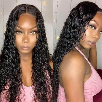 Synthetic Long Deep Wave Wigs for Black Women Afro Kinky Curly Hair Wigs for Girl Heat Resistant Cosplaly Party Wigs