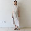 Nowood Gathered Waist Dress (Light Gray)