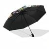 1pc Tanjiro, Nezuko, Zenitsu & Rengoku Outdoor Umbrella - Demon Slayer Automatic Folding Umbrella with 8-Bone Iron Frame for Fans, Travelers, Daily Us