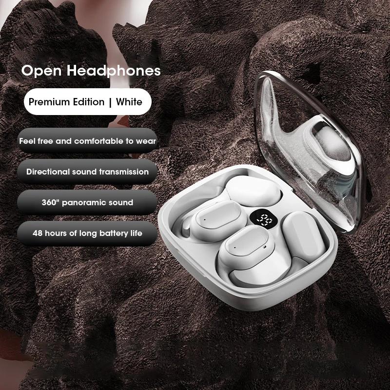Wireless Earbuds Bluetooth 5.3 Waterproof Noise Reduction Sports Earphones with Ear Hooks Stereo Headset for Running and Sports