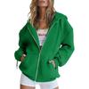 Felpa con zip metallica unisex transfrontaliera - Colore tinta unita, Giacca Autunno/Inverno