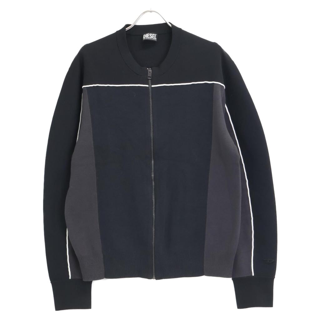 Diesel [Domestically Authorized] K-WICHITA Zip-Up Knit Jacket L blackUsed