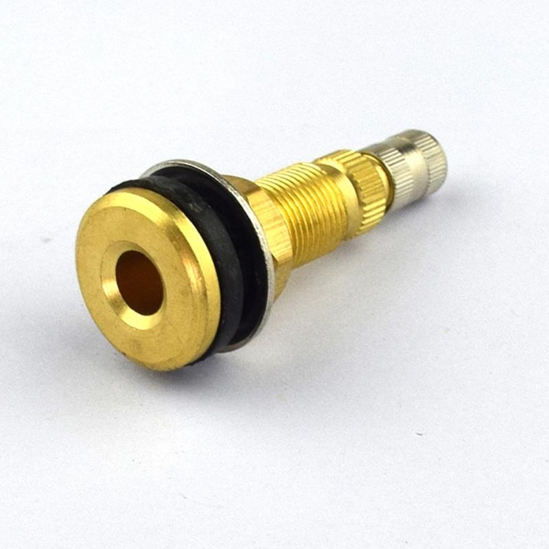 Tubeless Tire Stem TR618A, Brass Mount In Wheel Stem with Rubber Grommet Structure for Replacement Maintenance