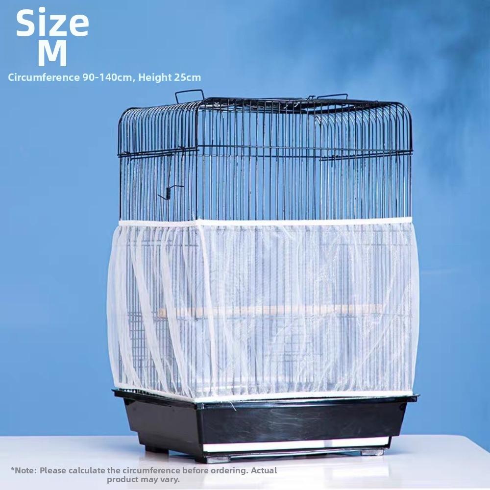 5pcs Elastic Bird Cage Cover Universal Anti Splash Guard New Carrot Cage Mesh Net  Pet Protection