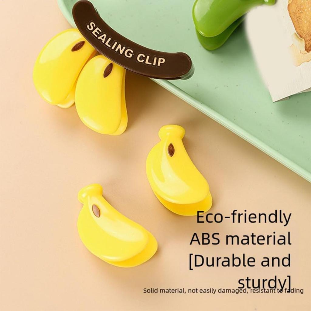 Magnetic Chip Clips Banana Shape Magnetic Clamp Refrigerator Airtight Chip Clips for Home Office Refrigerator Freezer Dorm