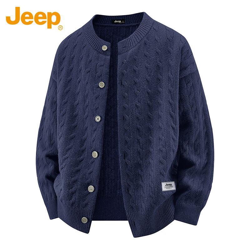 

JEEP Men s Winter Casual Thick Knit Cardigan 2XL