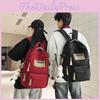 Nylon Large Capacity Unisex School Backpack With Cushion Straps For Daily Use