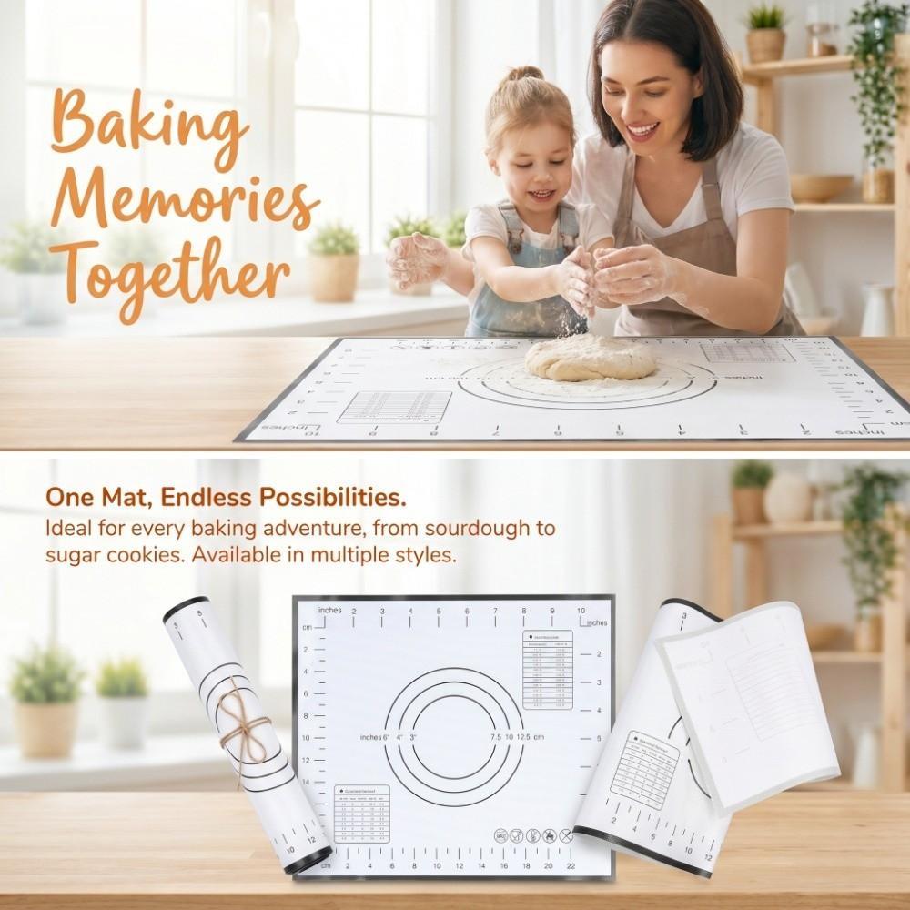 Fiberglass Dough Rolling Mat Food Grade Silicone Heat Resistant Baking Mat Home Kitchen