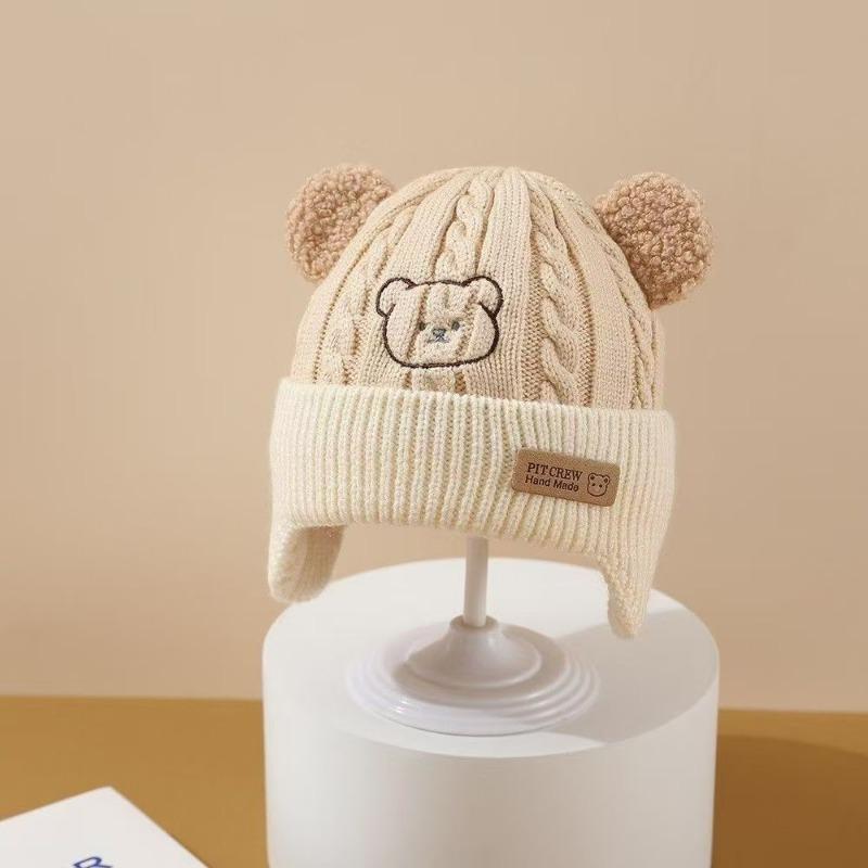 Baby hat new wool hat cute super cute boy and girl baby pullover hat autumn and winter children's knitted pullover hat