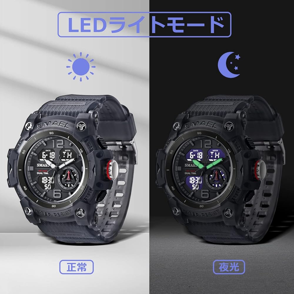 Ben Nevis Digital Sports Watch Men's Waterproof Multifunctional LED Display Outdoor Stopwatch