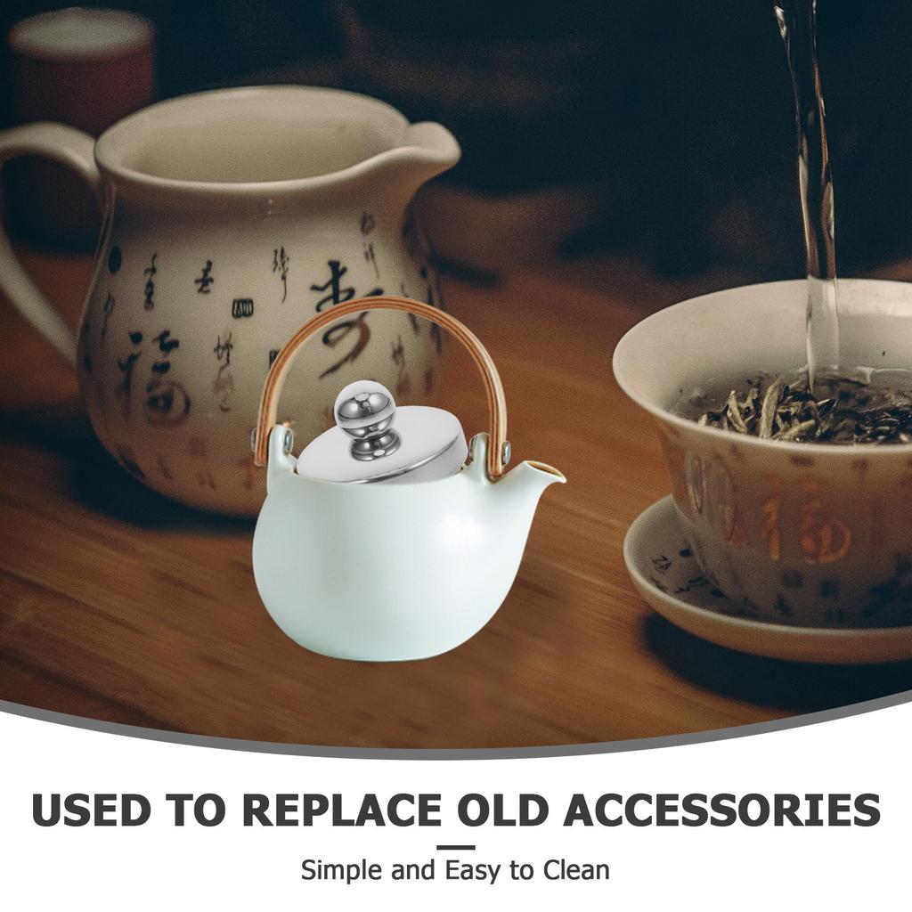 1pcs Stainless Steel Teapot Lid 4.6 Cm Replacement Cover For Brewing Cookware Accessory Tea Accessories