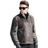Autumn and winter new imitation mink coat men's fur imitation mink coat stand-up collar imitation velvet green