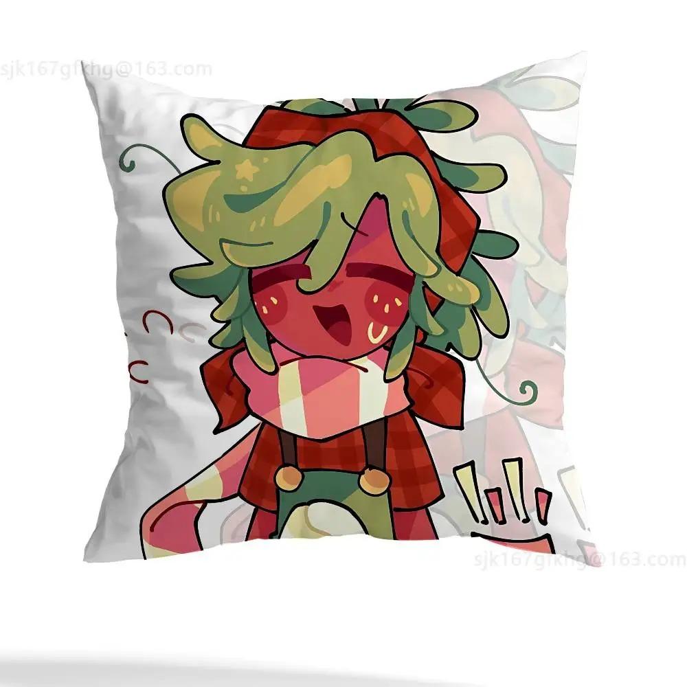 Cute Cartoon Character Cushion Cover Anime Throw Pillow Case For Kids Room Sofa Couch Chair Home Decor Square 40X40Cm 1 Pc