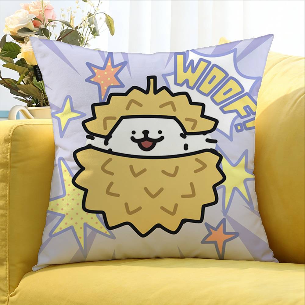 Cute Dog Illustrator Matsui World Various Sizes Square Pillow Case For Car Home Bedchamber Decor