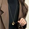New Irregular Metal Pendant Adjustable Long Snake Chain Necklace For Women Unisex Charm On The Neck Accessories Gift Wholesale