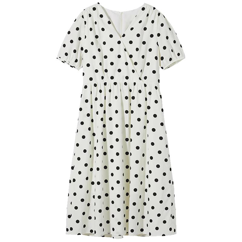 Hotwind Women s 2026 Summer Polka Dot Wrap Dress M
