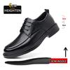 3/6/8cm Heel Increase Leather Shoes for Men Spring Summer New Designer British Style Black Groom Wedding Elevator Shoes Man