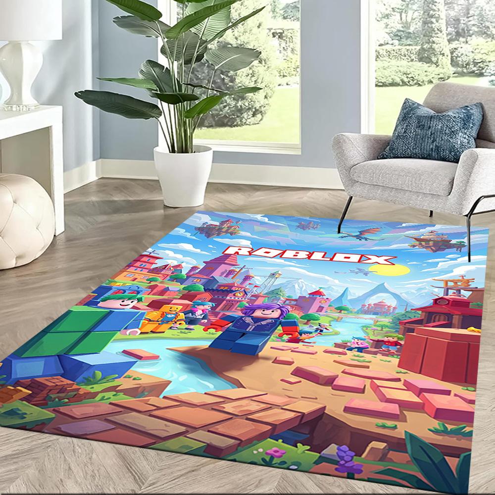 Roblox 185 Floor Rug Office Rug Suitable for Bedrooms Kitchen Dining Room Outdoor Antislip Carpet Office home decor