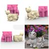 Succulent Planter Silicone Molds Cat Flower Pots Epoxy Resin Mould for DIY Candle Holder Pen Holder Vase Mold Home Decor
