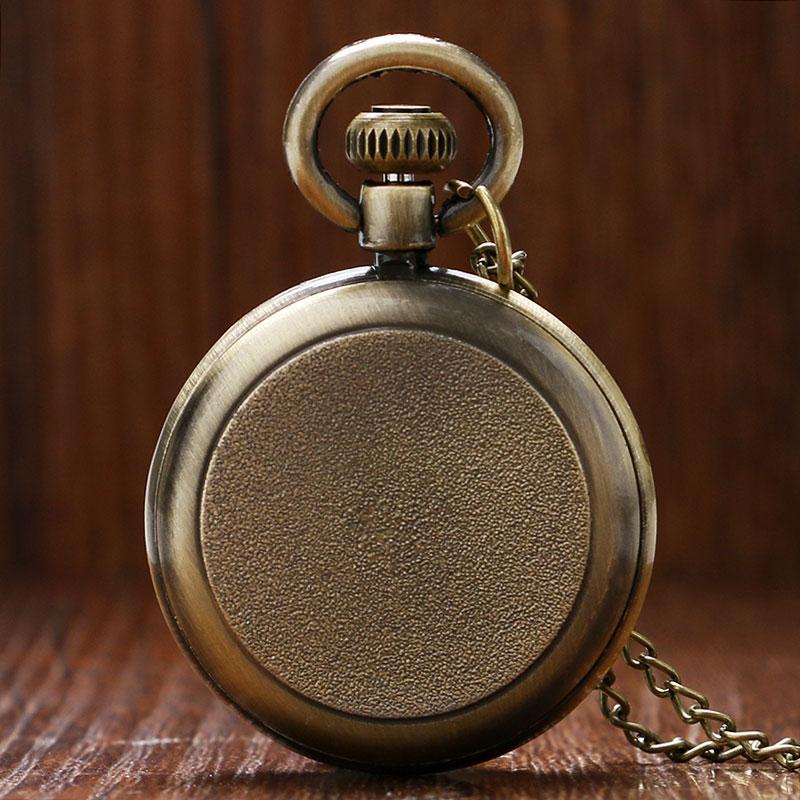 Bronze Römische Taschenuhr Antike Ziffern Kettenhalskette Anhänger Mehrere Stile Quarz Halskette Uhr Geschenke für Frauen Männer