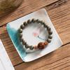 Green Sandalwood Buddhist Beads Bracelet - Single or Multi-Loop Options, Wenwan Wooden Crafts.