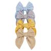 5Inch Girls Women Linen Bow Hair Clips Big Sailor Bow Barrettes Baby Kids Hairgrips Hair Bows Accessories Headwear