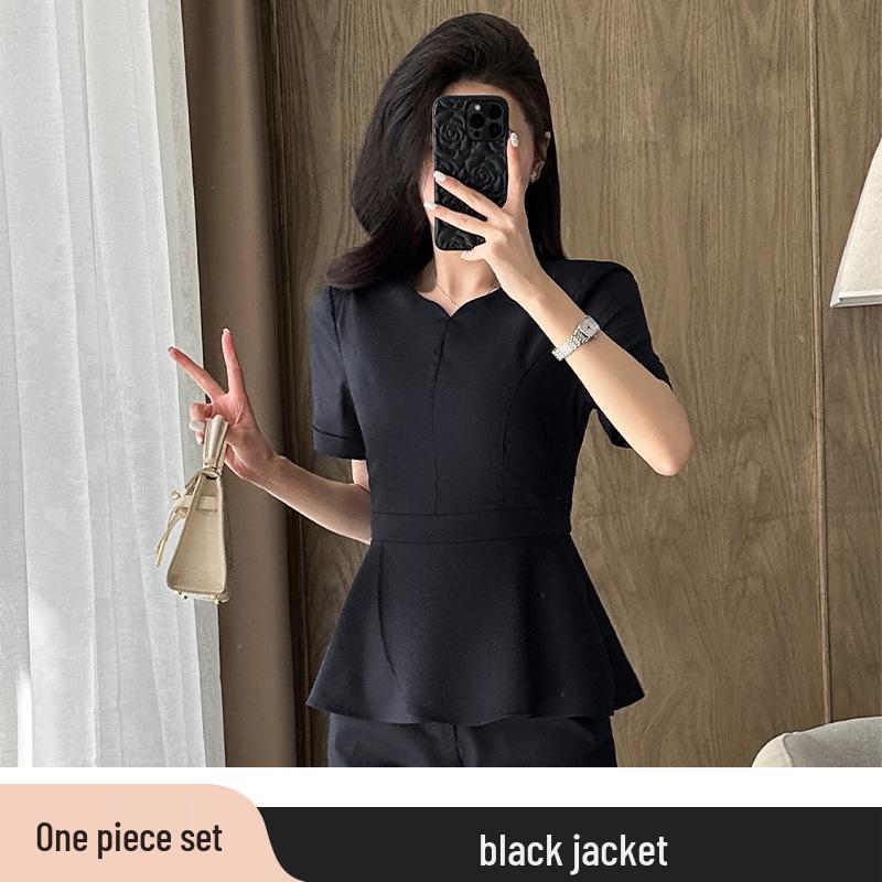 

Женский профессиональный костюм петит 2025 - Летний шик, полный комплект, элегантный и молодежный стиль XXL