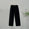 2026 Spring Korean-Style High-Waisted Slimming Loose Plus Size Straight-Leg Trousers