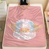 One Piece Charakter Print Flaneldecke, Hohe Qualität, Bequem für alle Jahreszeiten, Heimdekoration, Wärme und Komfort, Perfekt für Weihnachtsgeschenke
