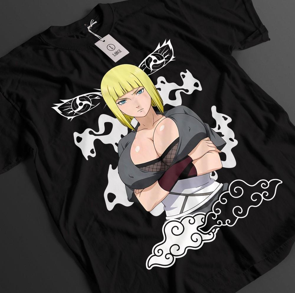 

Naruto Shirt Samui Waifu Tshirt Tsunade T-Shirt Jiraya Itachi Anime Unisex Tee M