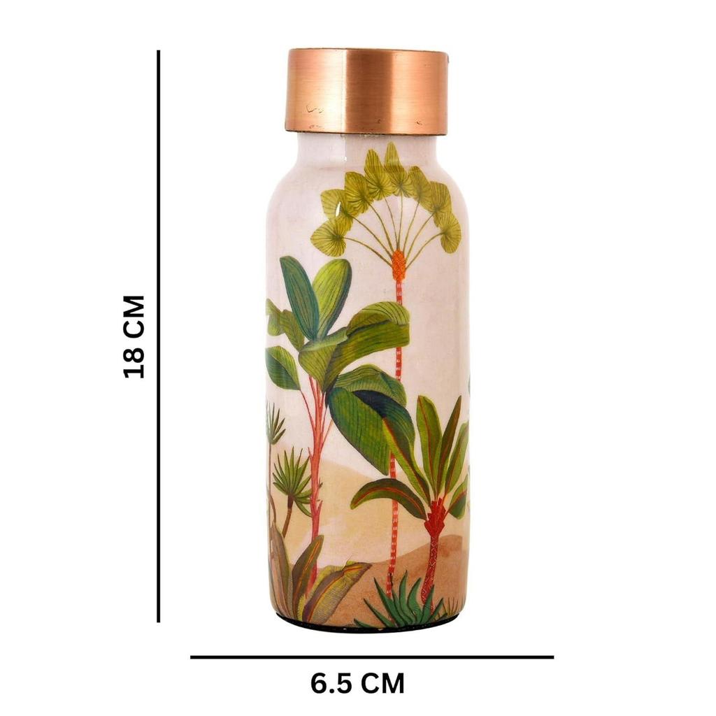 Copper Water Bottle 450ml, Durable & Rust Proof Tamba Bottle for Drinking, Anti-Oxidant Material, Perfect Stylish Office Carrying Bottles