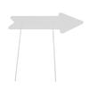 Blank Arrow Signs with Stakes Double Side Water Proof Directional Signs for Wedding Party Decor