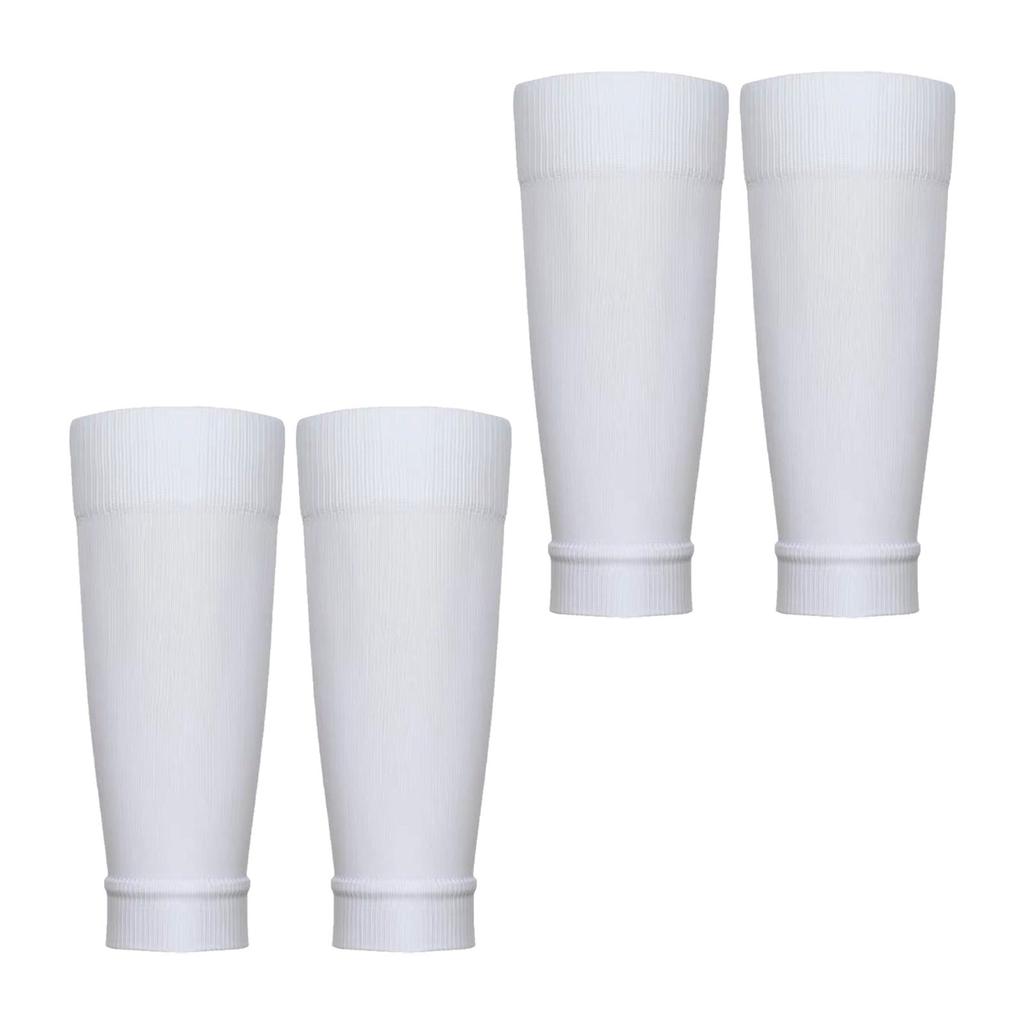 2 Pairs Shin Guard Sleeves Shin Pad Socks Nylon Size 38‑47 Sports Accessory for Soccer Football