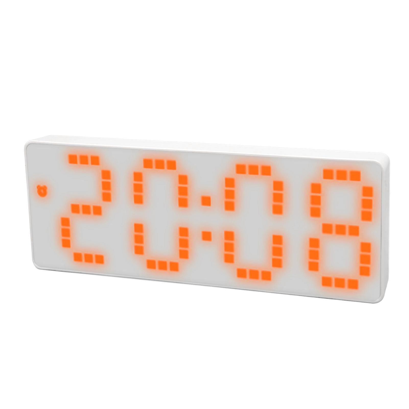 

Digital Alarm Clock 3 Levels Brightness Orange Number Desktop LED Electronic Clock with Temp Display for Bedroom Office