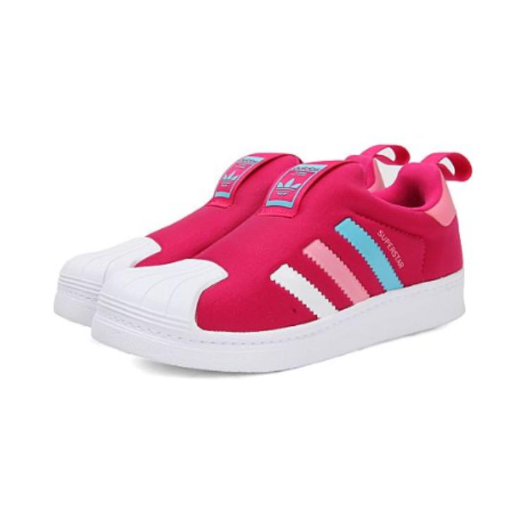 Adidas Originals Superstar 360 Comfortable Casual Low-Top Sneakers Kids Sneakers Red Blue Pink BA8047