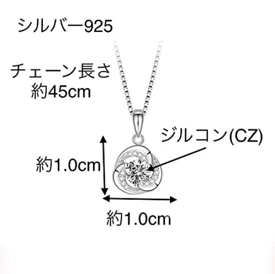 Zircon Clover Flower 925 Sterling Silver Three Leaf Great Gift for Gift Box Included [N/N] Women's Necklace, Pendant, Women's Accessories,