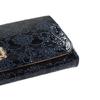 ANNA SUI Roomy Clasp Flap Long Wallet [New Color] Women's Wallet with Bill Compartment and Card Slots, Large Capacity, Clasp Closure, 317971 Navy