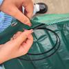 Wiederverwendbare Gartensack für Laubabfälle mit großem Fassungsvermögen, wasserdichte Griffe, umweltfreundlich für die Entsorgung von Gartenabfällen im Freien