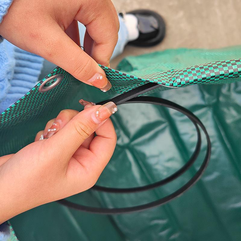 Wiederverwendbare Gartensack für Laubabfälle mit großem Fassungsvermögen, wasserdichte Griffe, umweltfreundlich für die Entsorgung von Gartenabfällen im Freien