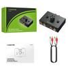 LiNKFOR Stereo Audio 2 Output 1 Bidirectional RCA Stereo Audio No Power Supply RCA Cable Compatible with DVD Stereo CD R/L Switcher, Inputs/1 /