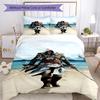 3pcs Assassin's Creed Bedding Set Duvet Cover Closure Includes 1 Duvet Cover & 2 Pillowcases, Soft and Comfortable for All Seasons.