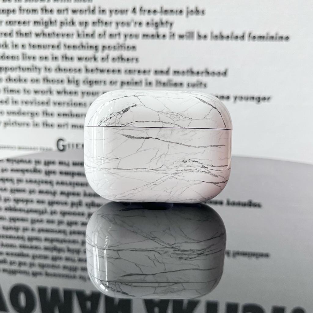 Marble Earphone Case for AirPodsPro2 Earphone Case PC All-inclusive Earphone Case