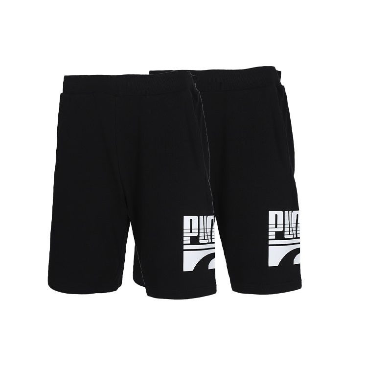 Puma Classic Minimalist Print Casual Shorts Men Bottoms Black 581674-01