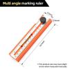 Foldable Multi-Angle Woodworking Lock Hole Positioning and Depth Marking Ruler