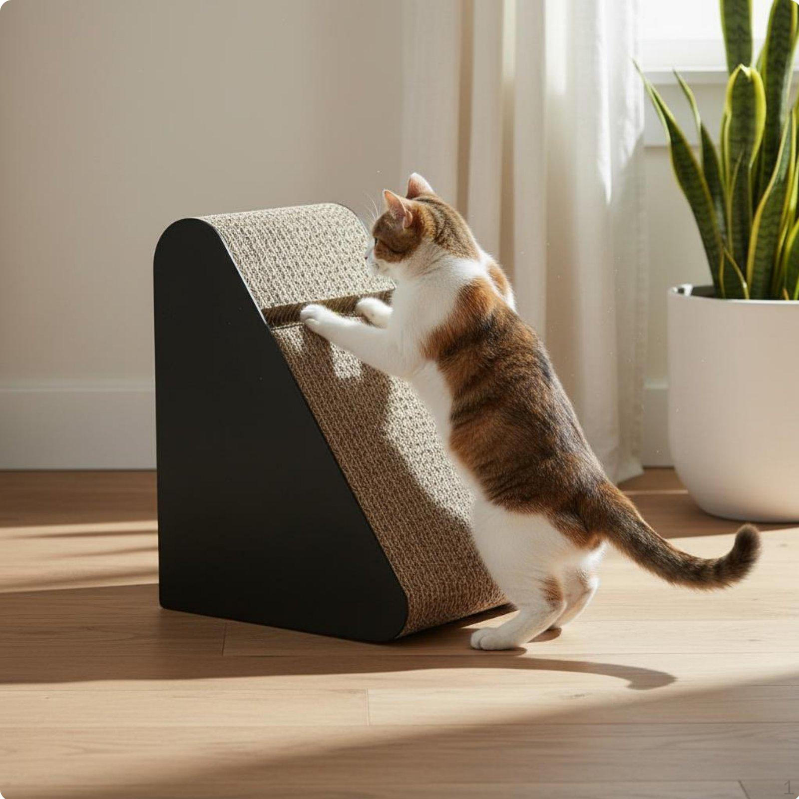 Cardboard Cat Scratcher Corrugated Scratching Pad MultiFunctional Lounger for Indoor S Triangle Solid